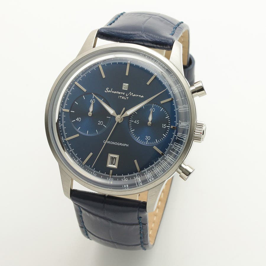 Salvatore Marra サルバトーレマーラ腕時計 センタークロノグラフウォッチ SM19106-SSBL[品番：BRWA0000277