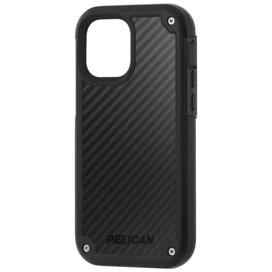 【iPhone 12 mini専用】Pelican MIL-STD-810G 6.4m落下耐衝撃ケース Shield-BlackKevlar