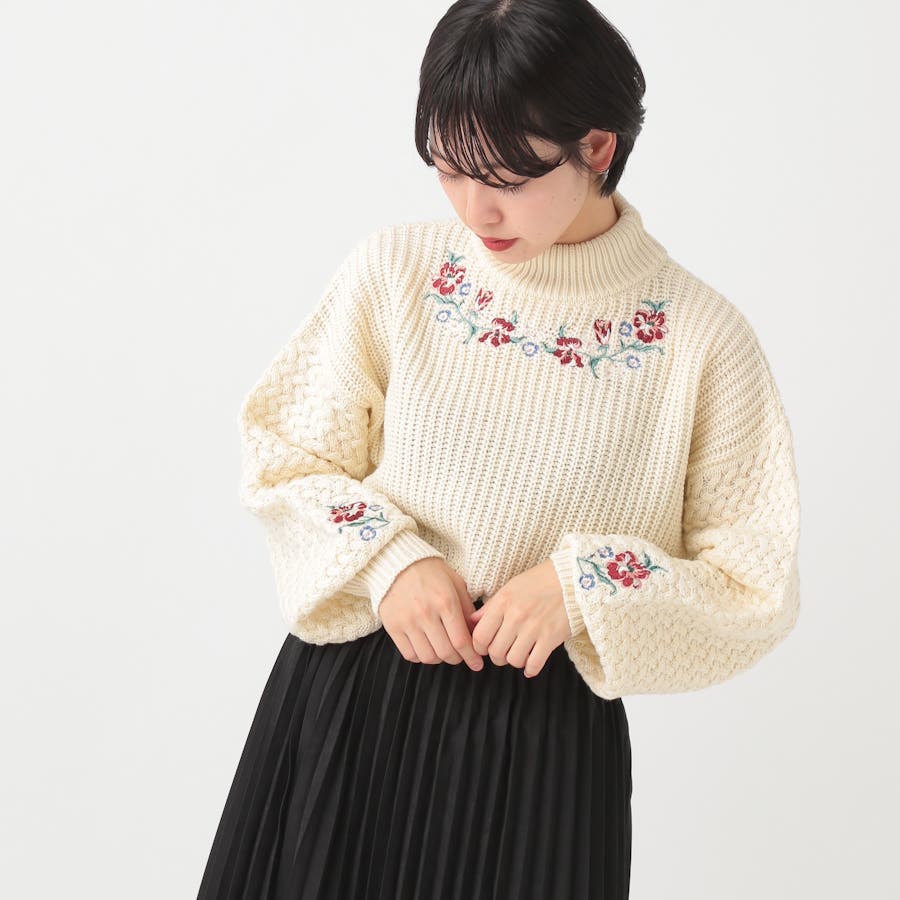 [新しいコレクション] 花 刺繍 ニット 181279-花 刺繍 ニットカーディガン