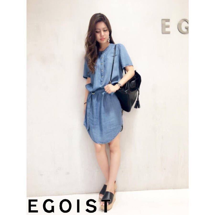 テンセルデニムワンピース 品番 Eo Egoist エゴイスト のレディースファッション通販 Shoplist ショップリスト