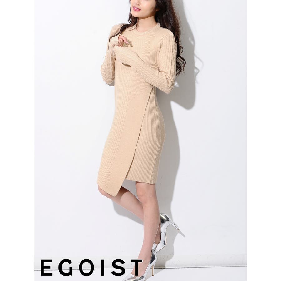 タイトアシメニットワンピース 品番 Eo Egoist エゴイスト のレディースファッション通販 Shoplist ショップリスト