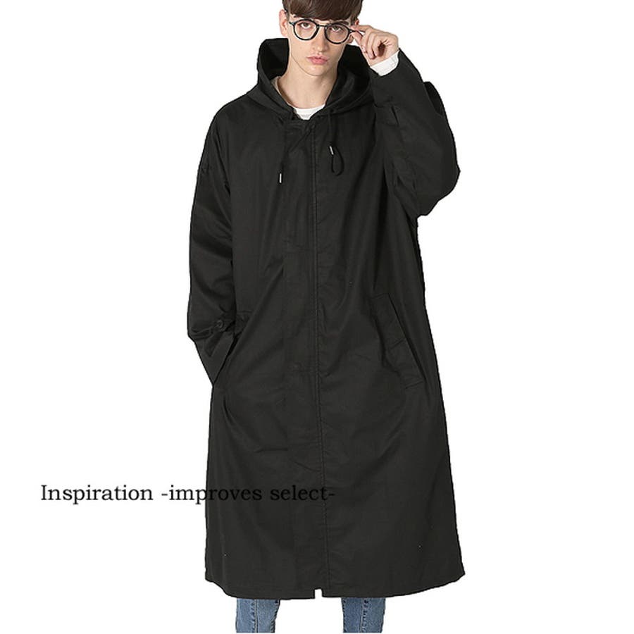 Inspiration - improves select - コート ロングコート フードコート ロング丈 BIGサイズ大きいサイズ