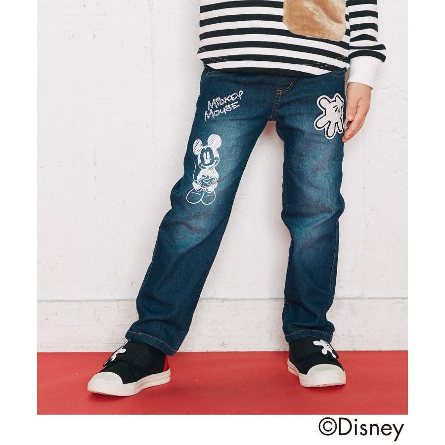 Disney ミッキーマウスデザイン デニムパンツ 品番 Wrdw0086977